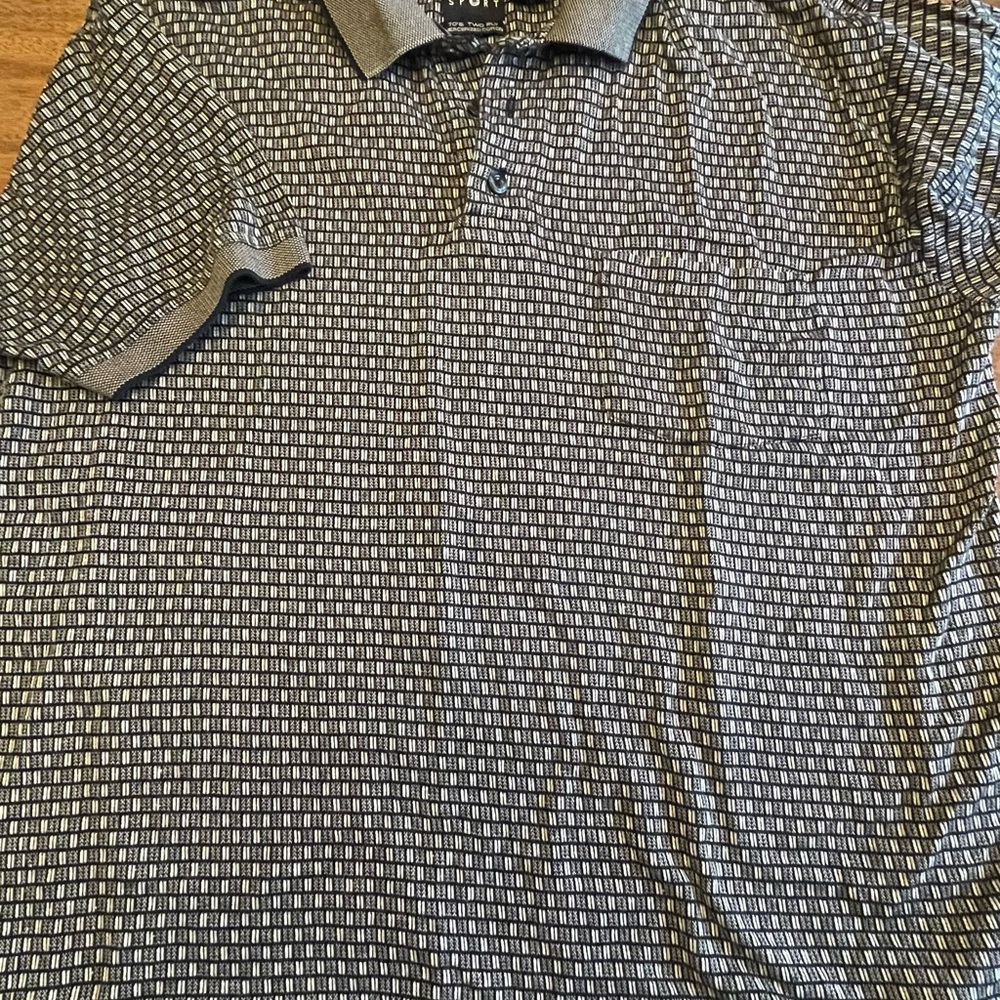 Cotton traders Geometric Polo Shirt